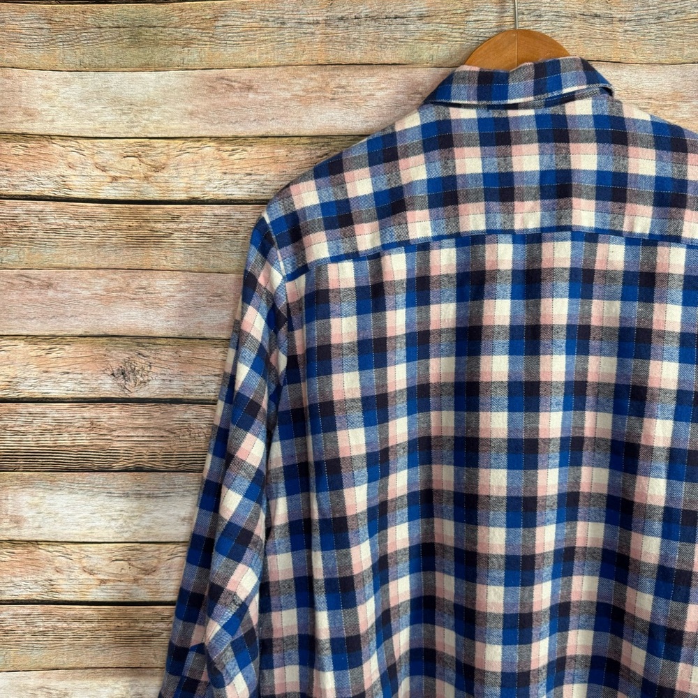 Madewell Women's Soft Flannel Sunday Shirt in Delgany Plaid Size Medium - Picture 7 of 7